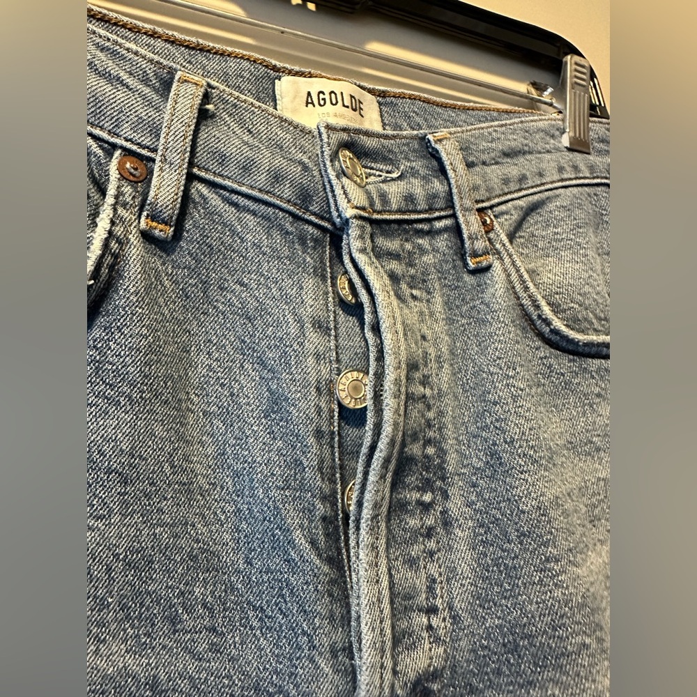 AGOLDE Riley High Rise Straight Crop Jeans - Picture 4 of 9
